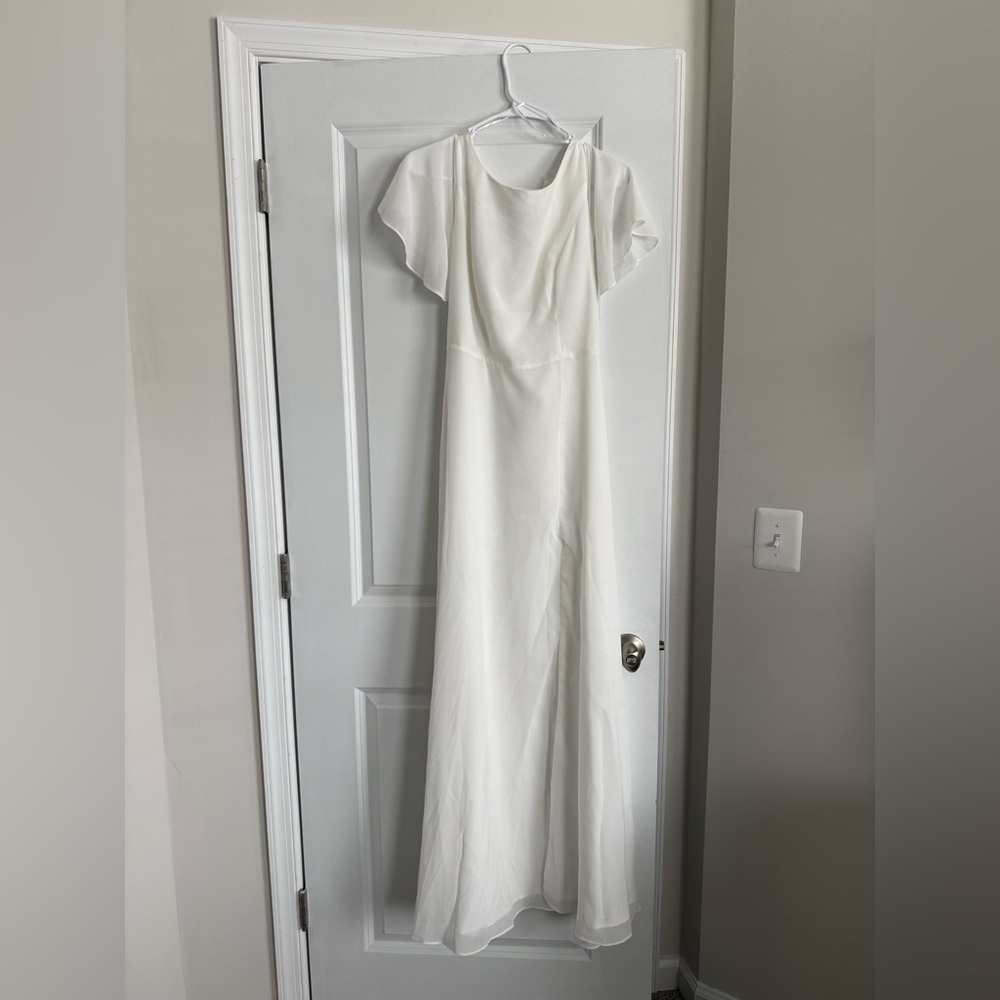 Lulus white elopement/wedding gown
